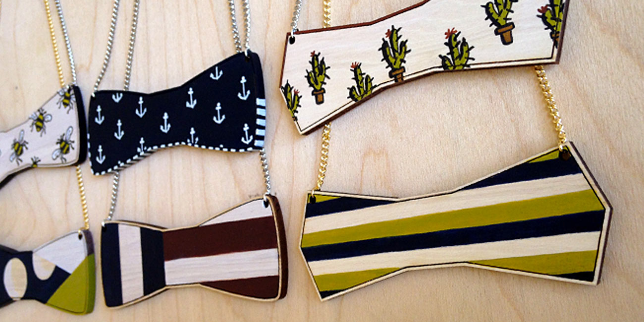 Accessori Personalizzati Papillon Legno
